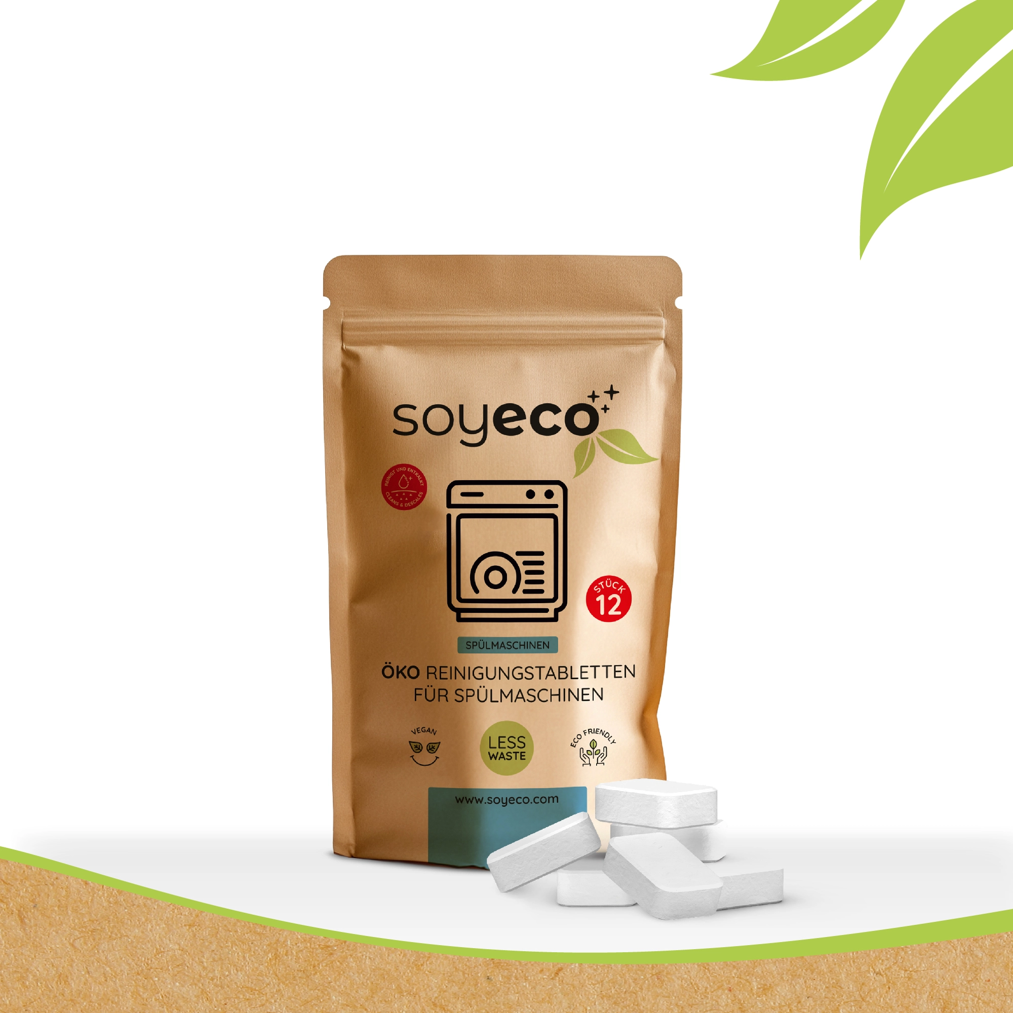 Tabletki do czyszczenia zmywarki Soyeco 12szt.