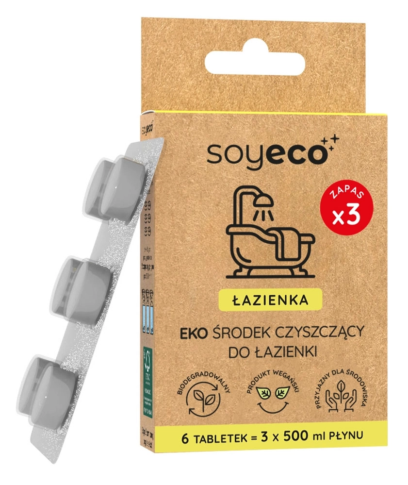 Tabletki Soyeco do czyszczenia łazienki 6szt.