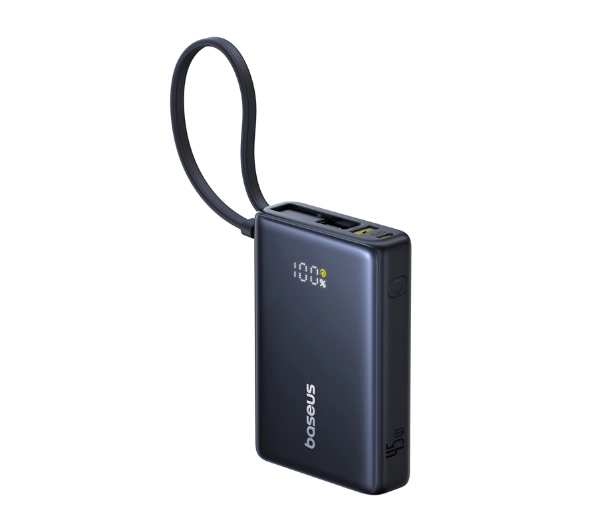 Baseus PicoGo Digital Display 10000mAh 45W Czarny