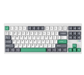 Klawiatura mechaniczna MCHOSE GX87 Lite Matcha Latte v2 Biało-zielony