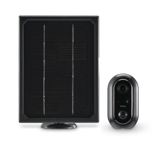 Kamera Hama 176648 z noktowizorem oraz panelem słonecznym Czarny