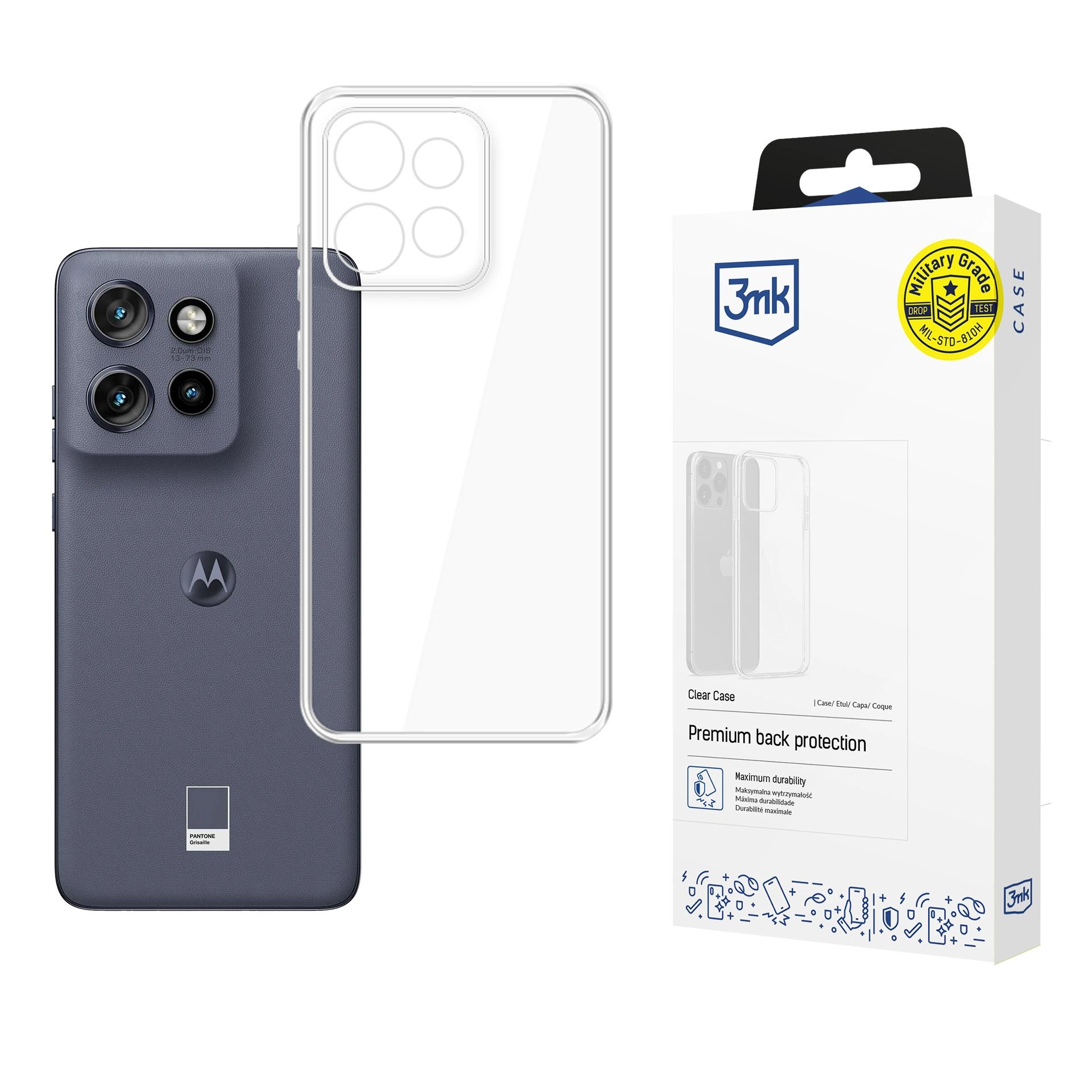 Etui 3mk Clear Case do Motorola Edge 50 Neo Przezroczysty