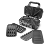 Opiekacz Raven ES011 3w1 Trójkąty Gofry Grill 1200W