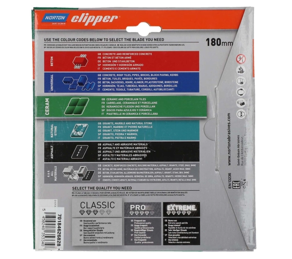 Norton Clipper Classic Ceram 180mm