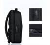 Plecak na laptopa QUALO QPS-W-USB-01 wodoodporny 15,6" Czarny