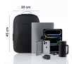 Plecak na laptopa QUALO QPS-W-USB-01 wodoodporny 15,6" Czarny