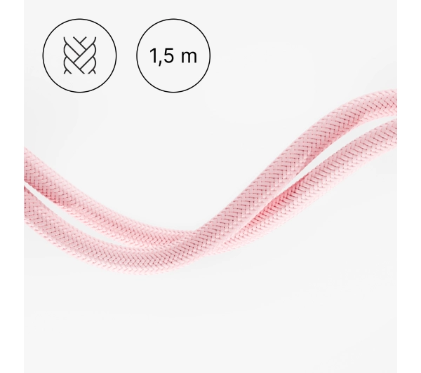 QUALO USB-C do Lightning 1,5m 2,4A Różowy