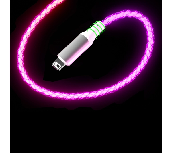 QUALO USB-C do Lightning 1m 3A Kolorowy