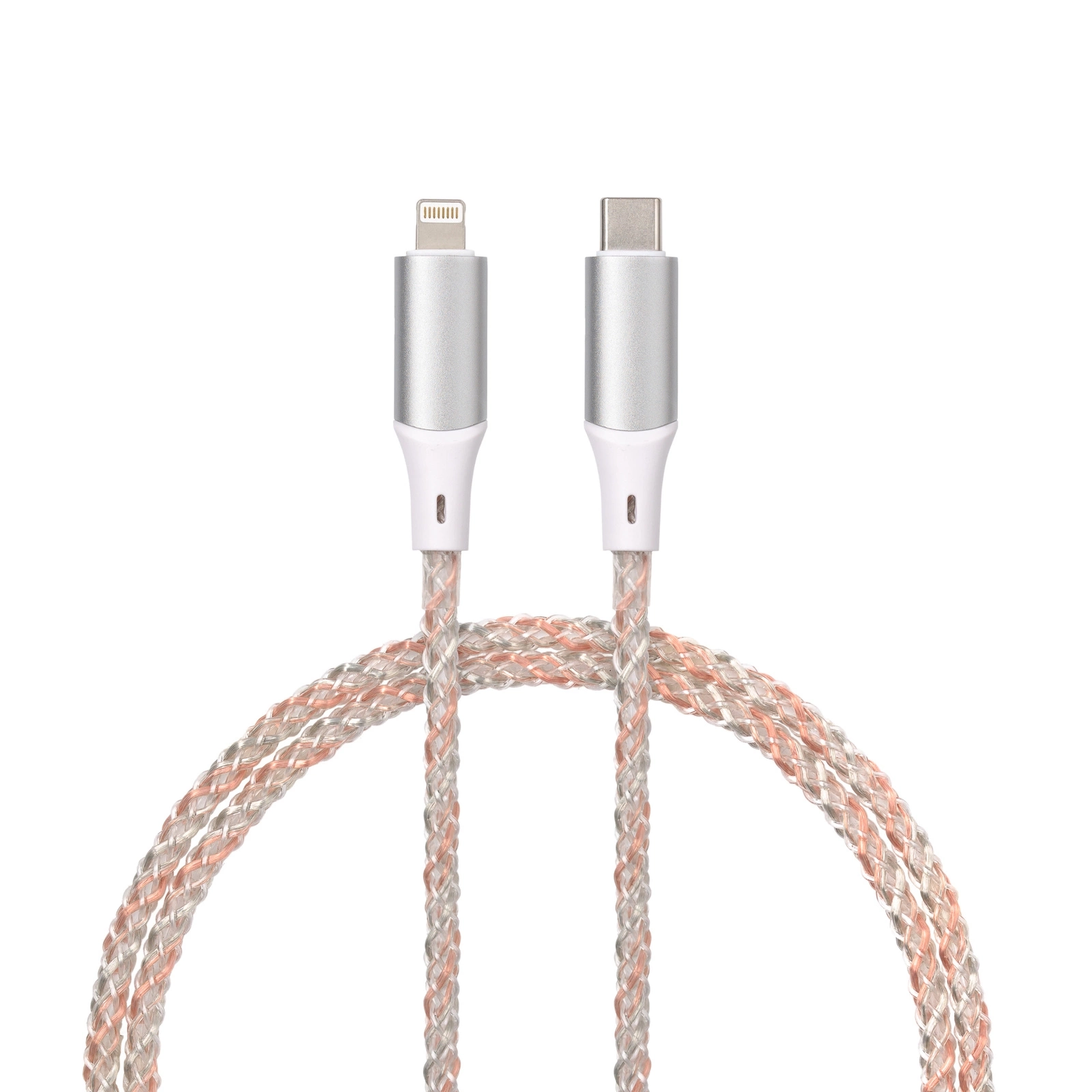 Kabel QUALO USB-C do Lightning 1m 3A Kolorowy