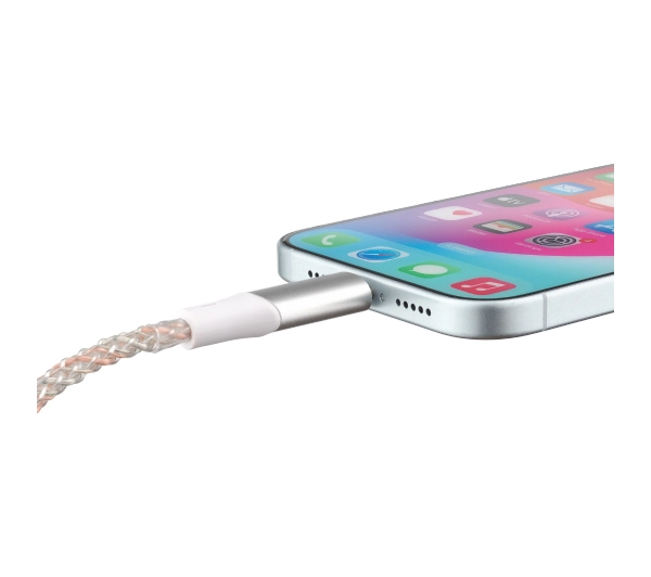 QUALO USB-C do Lightning 1m 3A Kolorowy