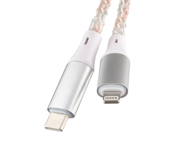 QUALO USB-C do Lightning 1m 3A Kolorowy