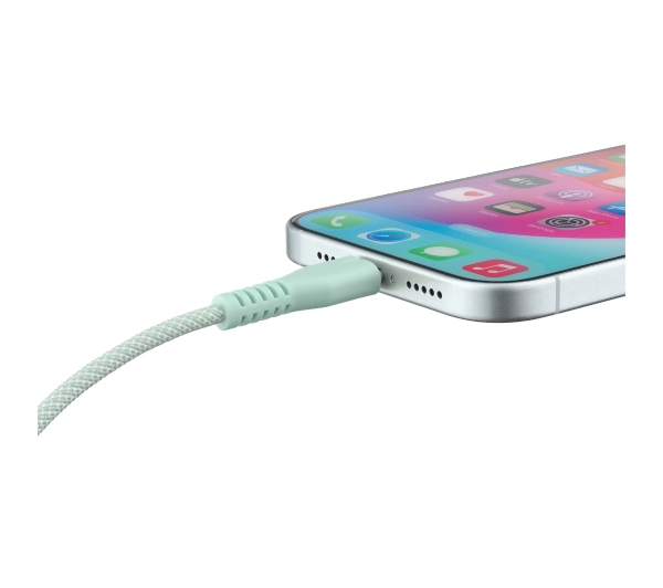 QUALO USB-C do Lightning 1,5m 2,4A Zielony