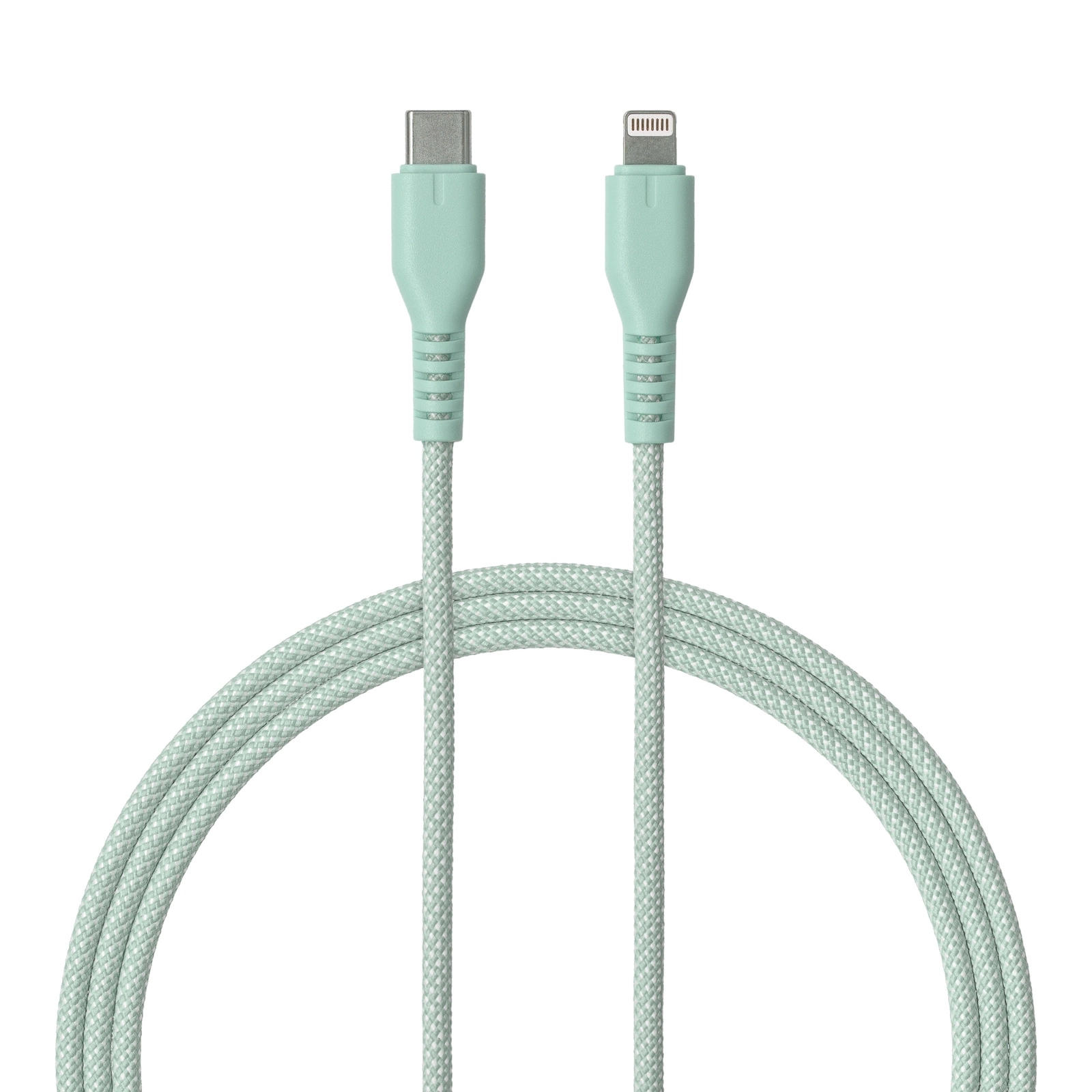 Kabel QUALO USB-C do Lightning 1,5m 2,4A Zielony