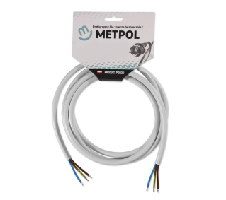 Metpol 3x2,5 dł. 2,5 m (H05VV-F 3G2,5 L-2500 art. 1351698/2031)