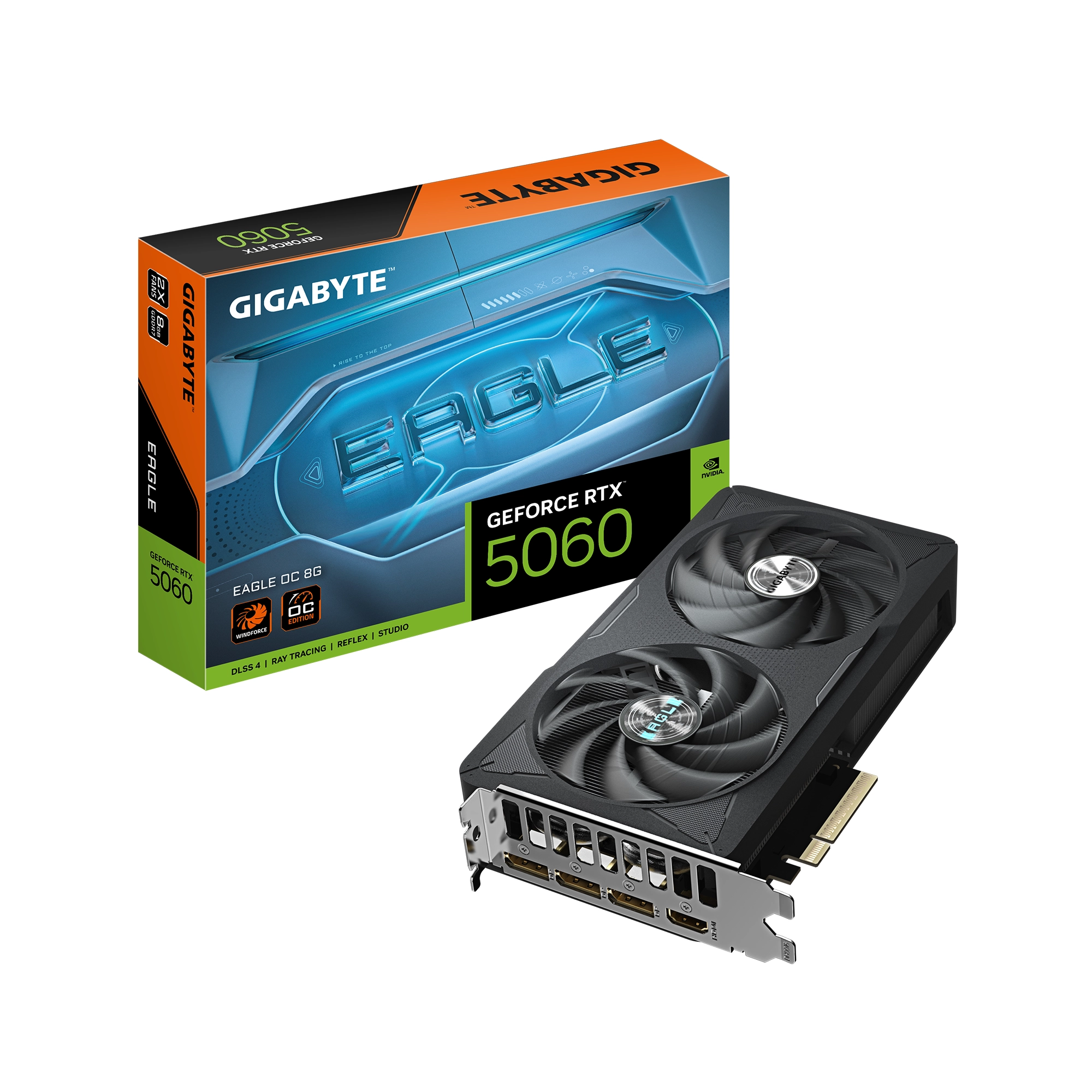 Karta graficzna Gigabyte GeForce RTX 5060 EAGLE OC 8GB GDDR7 128bit DLSS 4