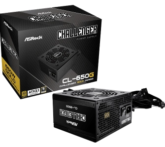 Zasilacz ASrock Challenger CL-650G 650W 80+ Gold Czarny