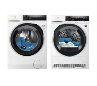 Zestaw Electrolux pralka 700 SteamCare EW7FX4492PQ 9kg 1400 obr/min + suszarka 800 UltraCare EW8D495MCP 63,8cm 9kg