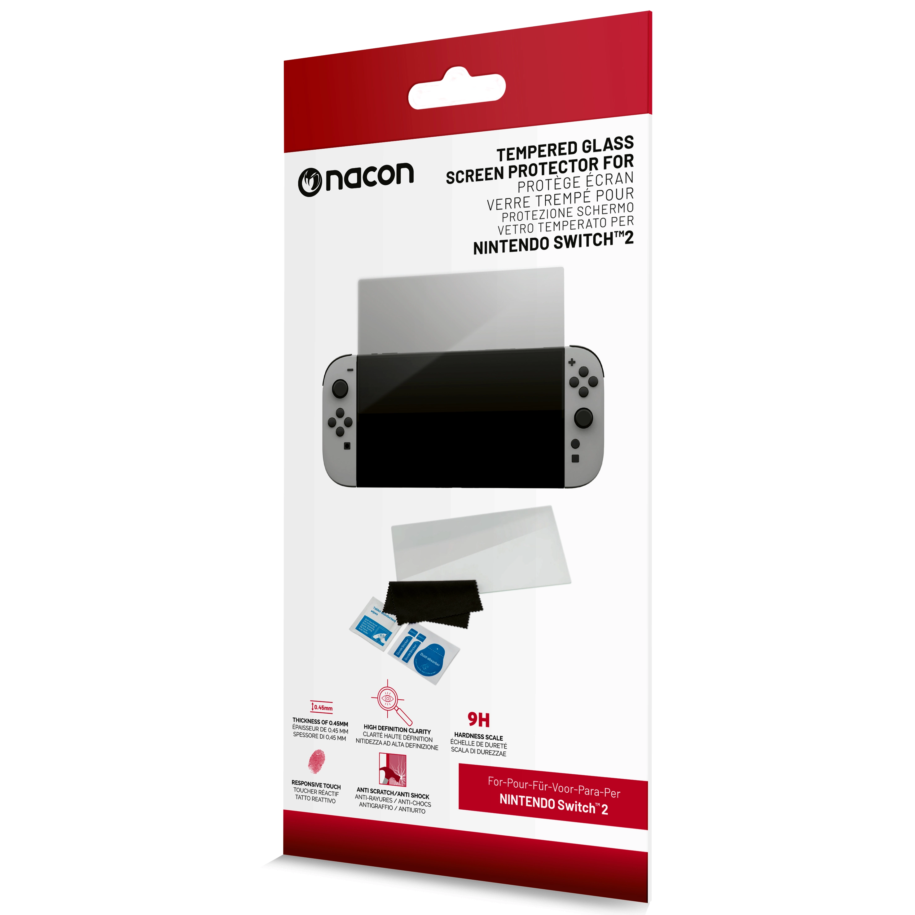 Szkło hartowane Nacon Tempered Glass Screen Protector do Nintendo Switch 2