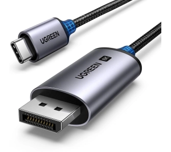 Kabel DisplayPort UGREEN CM556 USB-C - DisplayPort 8K 2m Szary