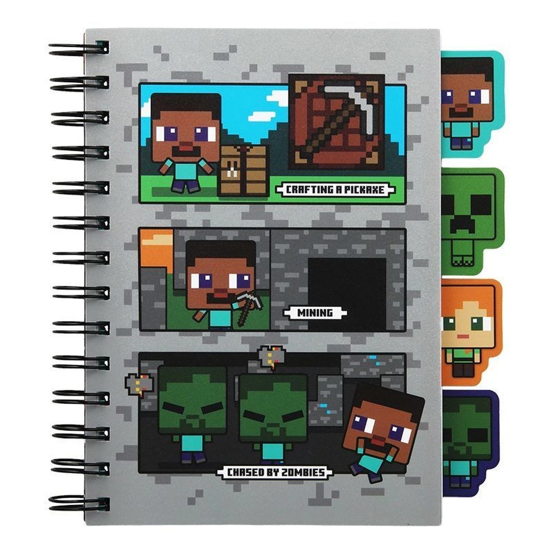 Notatnik Paladone z przekładkami Minecraft Notebook With Dividers