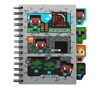 Notatnik Paladone z przekładkami Minecraft Notebook With Dividers
