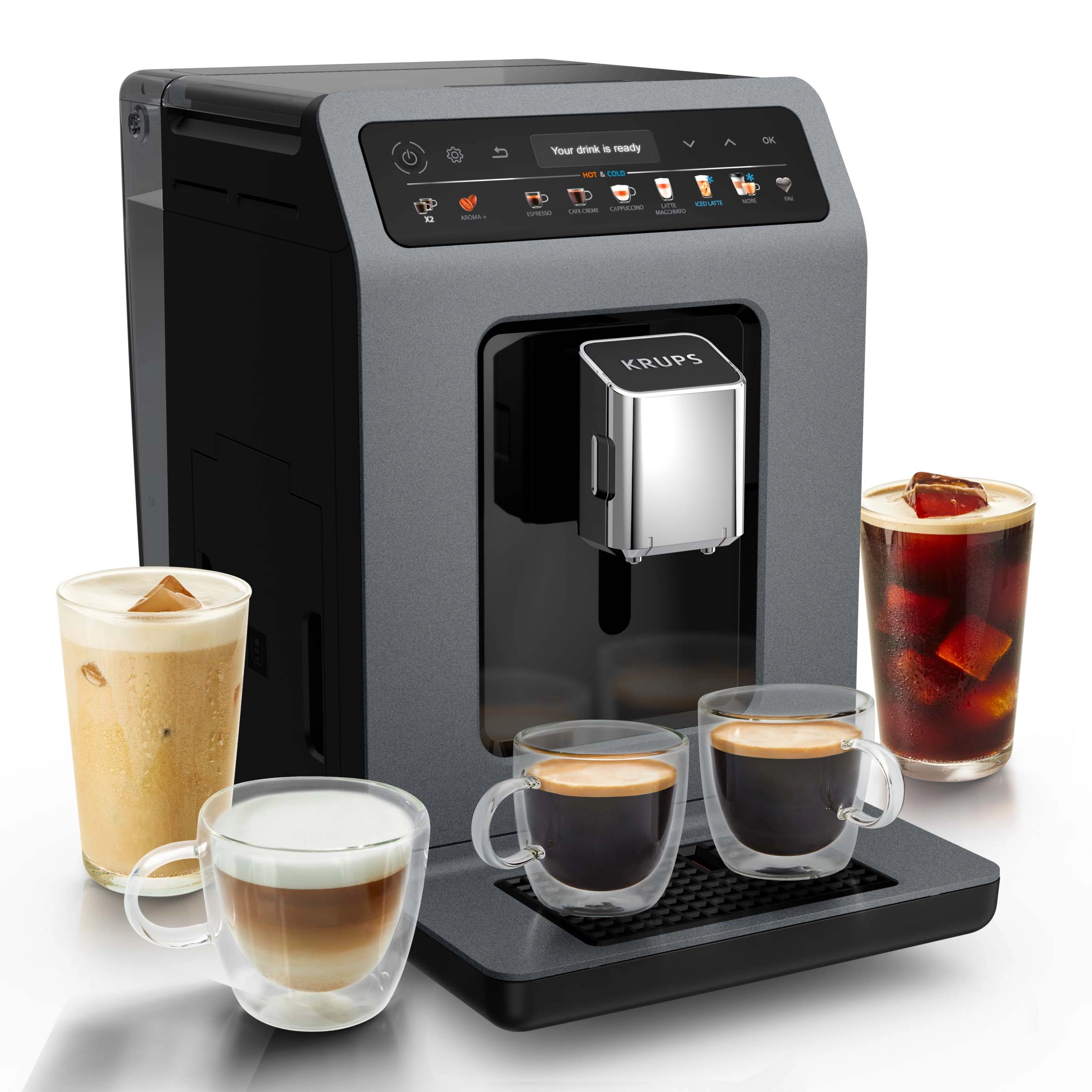 Ekspres Krups Evidence Hot & Cold EA898G Kawa mrożona