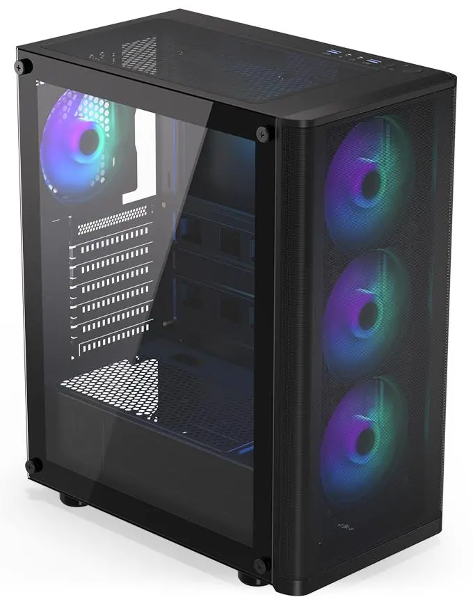 Obudowa Endorfy Ventum 200 ARGB Czarny + Spartan 5 MAX ARGB Czarny