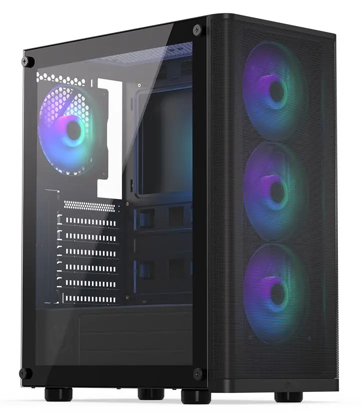 Obudowa Endorfy Ventum 200 ARGB Czarny + Spartan 5 MAX ARGB Czarny