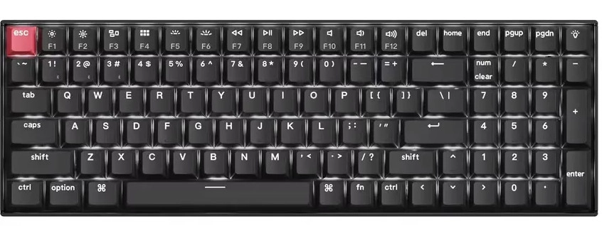 Klawiatura mechaniczna Keychron K4 QMK Super Red Czarny