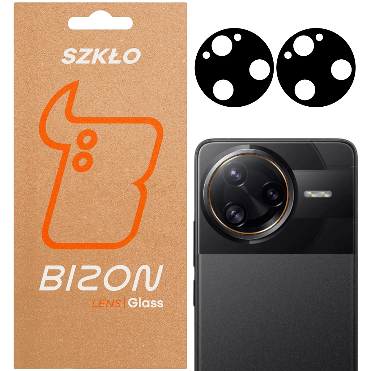 Szkło ochronne Bizon na aparat Silk Lens do Xiaomi Poco F7 Ultra 2 sztuki