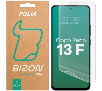 Folia hydrożelowa Bizon na ekran Hydrogel Front do Oppo Reno13 F 2 sztuki