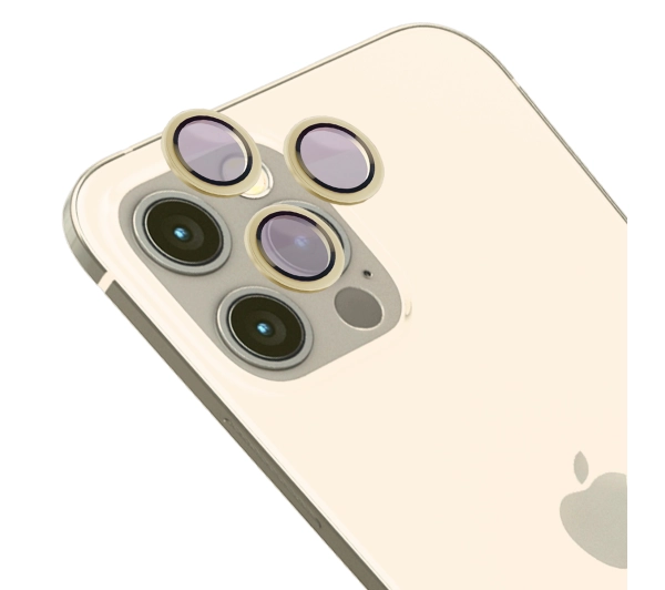 Bizon na aparat z aplikatorem Snap Lens do iPhone 12 Pro/11 Pro/11 Pro Max złota ramka