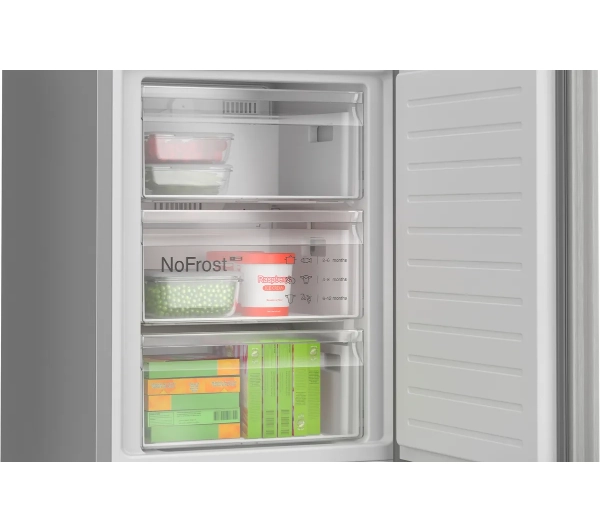 Bosch KGN392LAG Pełny No Frost 203cm Komora świeżości Srebrny - Kup na Raty - RRSO 0%