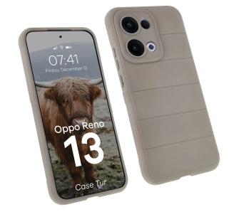 Etui Bizon Tur do Oppo Reno13 Jasnoszary
