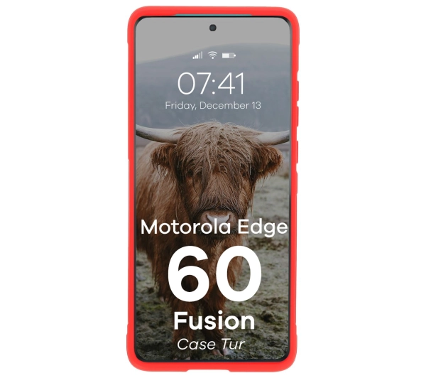 Bizon Tur do Motorola Edge 60 Fusion Czerwony