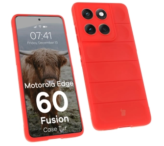 Etui Bizon Tur do Motorola Edge 60 Fusion Czerwony