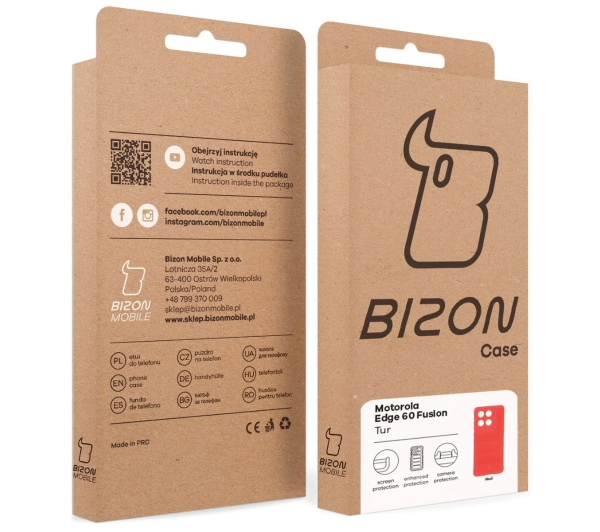 Bizon Tur do Motorola Edge 60 Fusion Czerwony