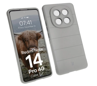 Etui Bizon Tur do Xiaomi Redmi Note 14 Pro 4G Jasnoszary