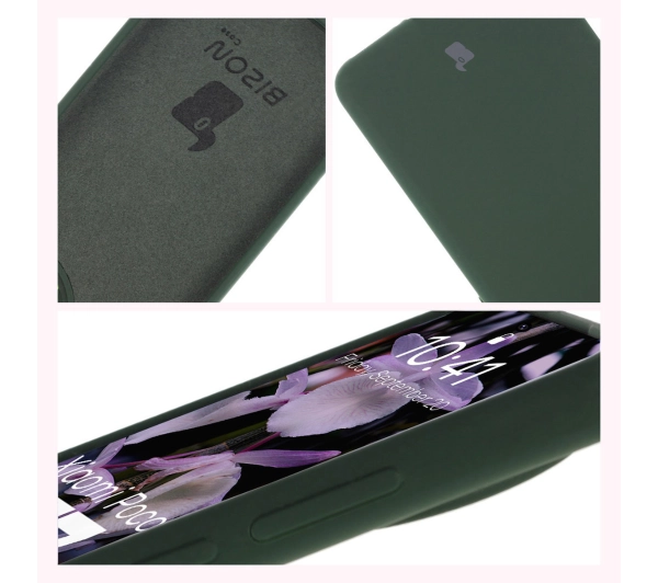 Bizon Silikonowe Soft do Xiaomi Poco F7 Pro Ciemnozielony