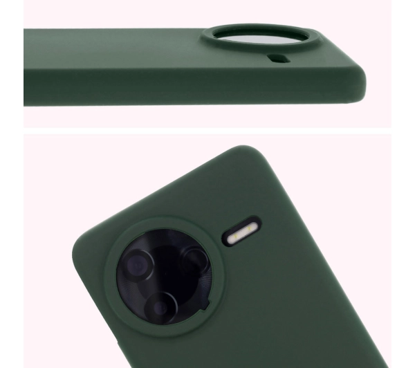 Bizon Silikonowe Soft do Xiaomi Poco F7 Pro Ciemnozielony