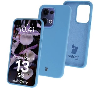 Bizon Silikonowe Soft do Oppo Reno13 Niebieski