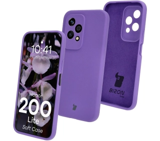 Bizon Silikonowe Soft do Honor 200 Lite Fioletowy
