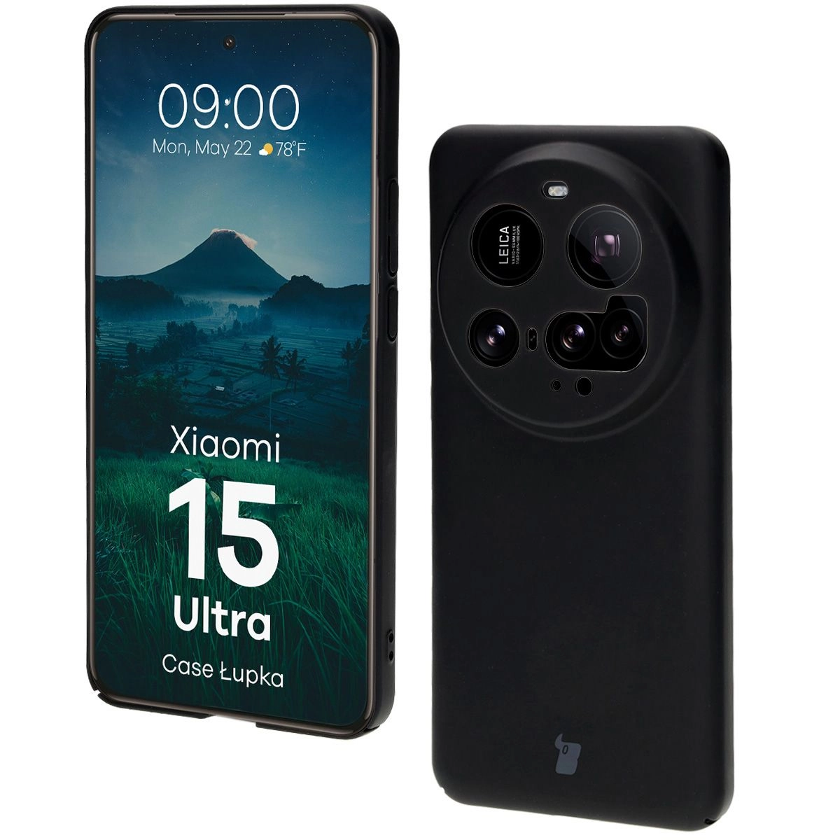 Etui Bizon Łupka do Xiaomi 15 Ultra Czarny