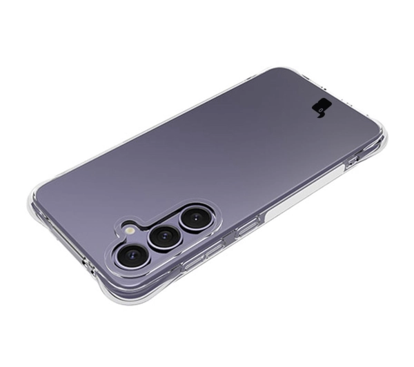 Bizon elastyczne etui Salpa + 2x szkło hartowane + szkiełko na obiektyw Clear Pack do Galaxy S24 FE