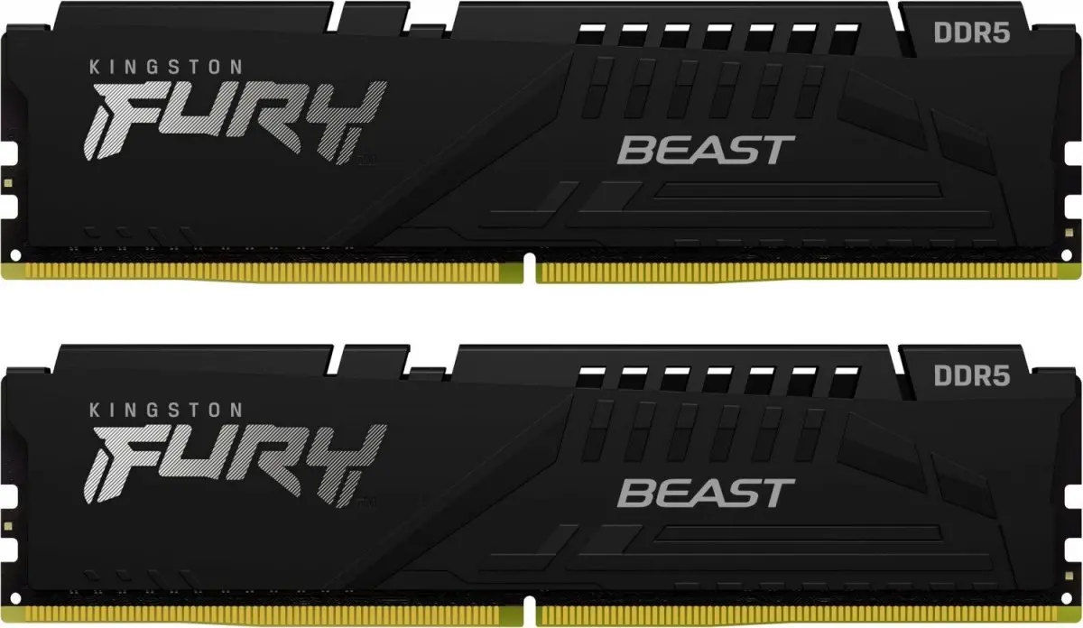 Pamięć RAM Kingston FURY Beast DDR5 128GB (2 x 64GB) 5600 CL40 EXPO Czarny
