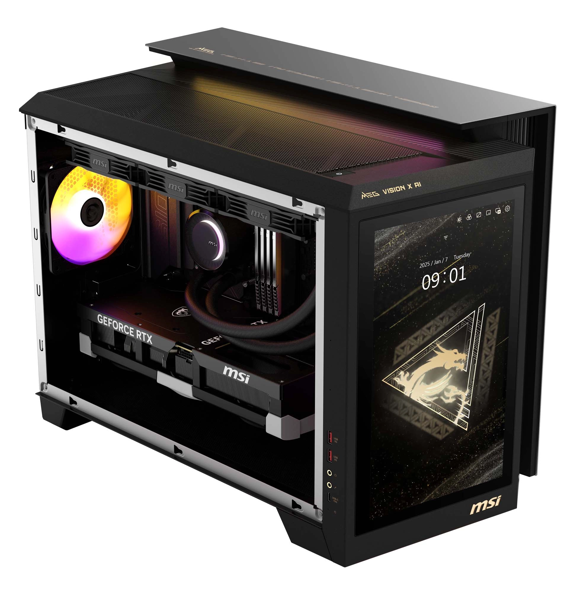 Komputer gamingowy MSI MEG Vision X AI 2nd 2NVV7-004EU Ultra 7 265K 32GB RAM 2TB Dysk SSD RTX5080 Win11