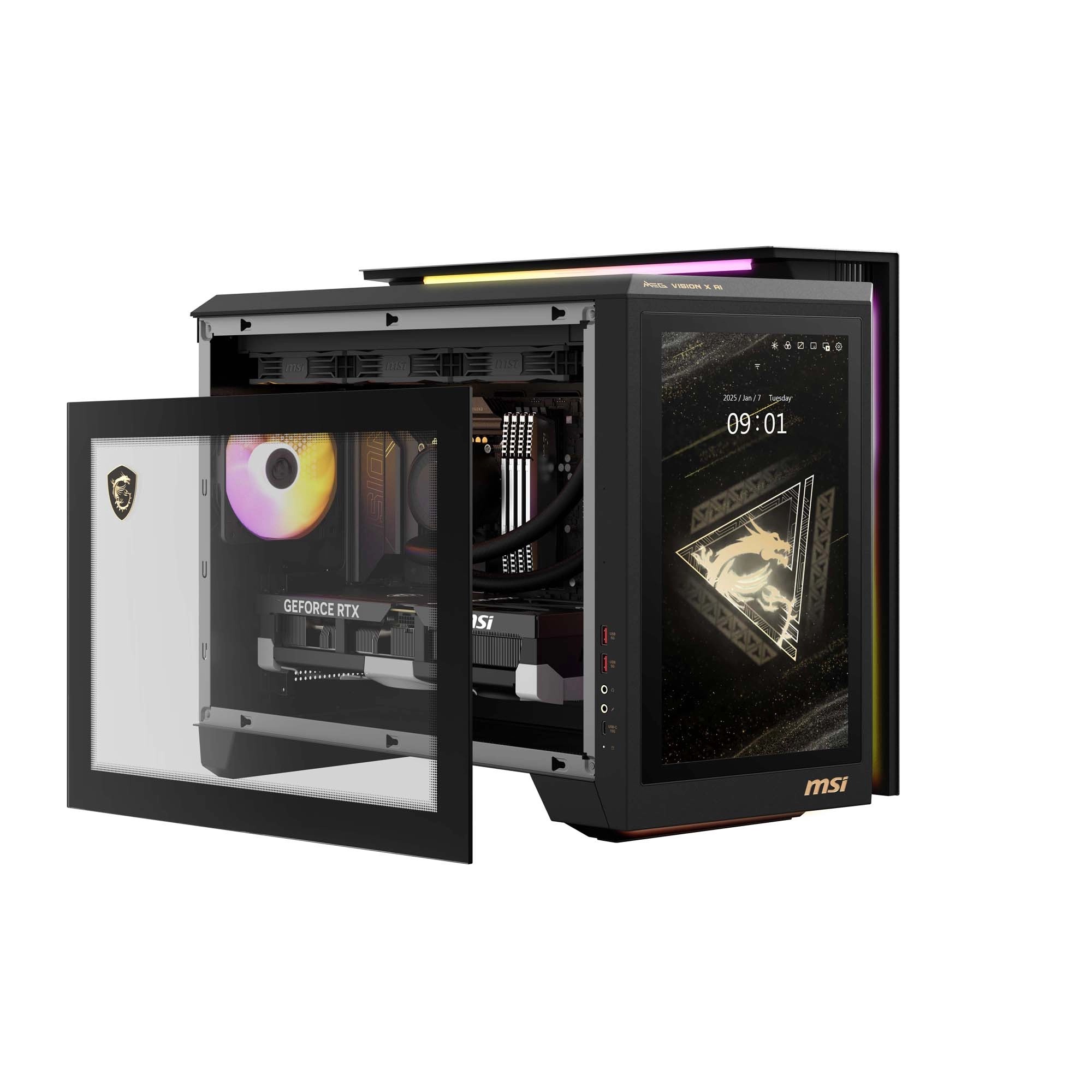 Komputer gamingowy MSI MEG Vision X AI 2nd 2NVV7-004EU Ultra 7 265K 32GB RAM 2TB Dysk SSD RTX5080 Win11
