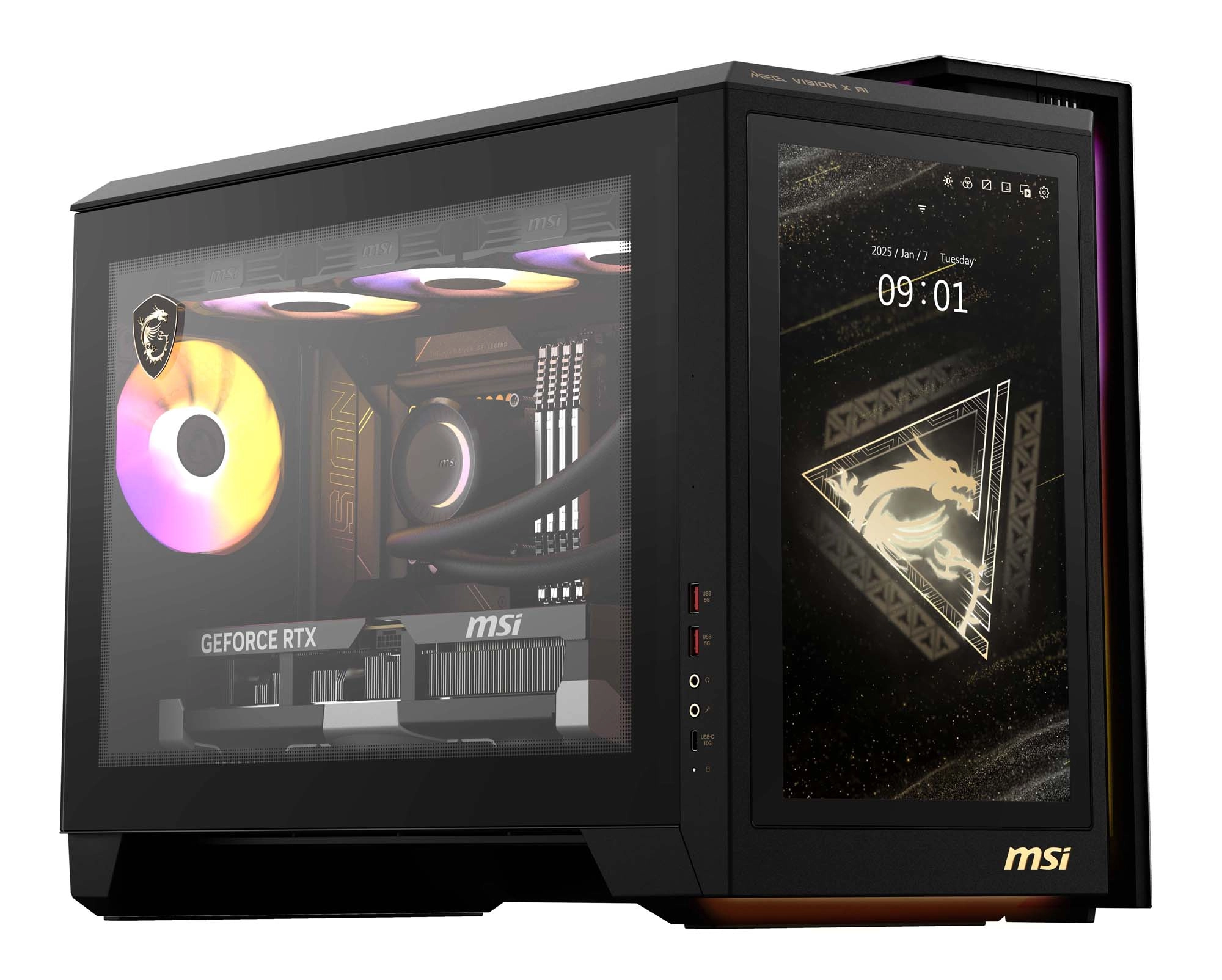 Komputer gamingowy MSI MEG Vision X AI 2nd 2NVV7-004EU Ultra 7 265K 32GB RAM 2TB Dysk SSD RTX5080 Win11