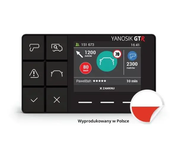 YANBOX Yanosik GTR + 2 lata abonamentu - Kup na Raty - RRSO 0%