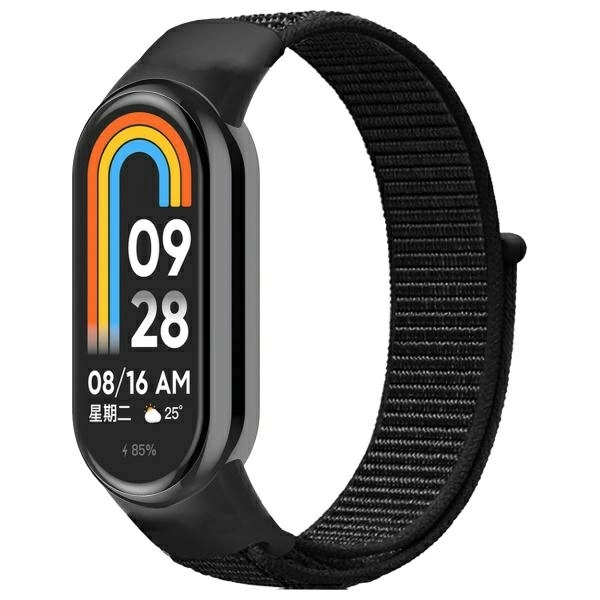 Pasek Beline do Mi Band 9/8 NylonLoop Czarny
